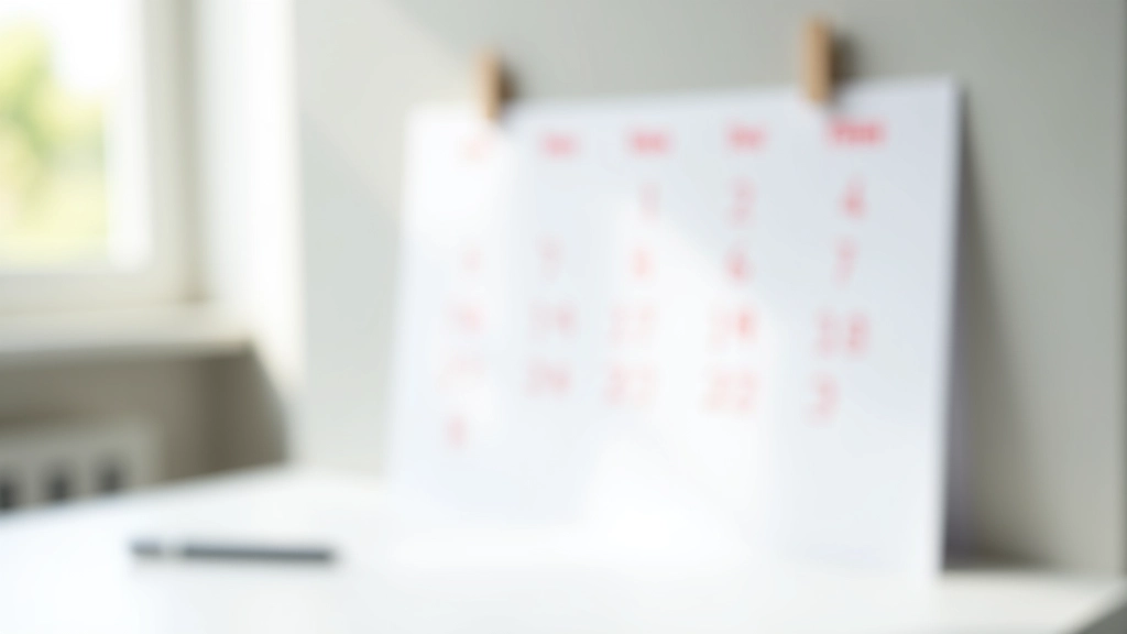 Calendrier mural avec des dates marquées et des notes de dépenses